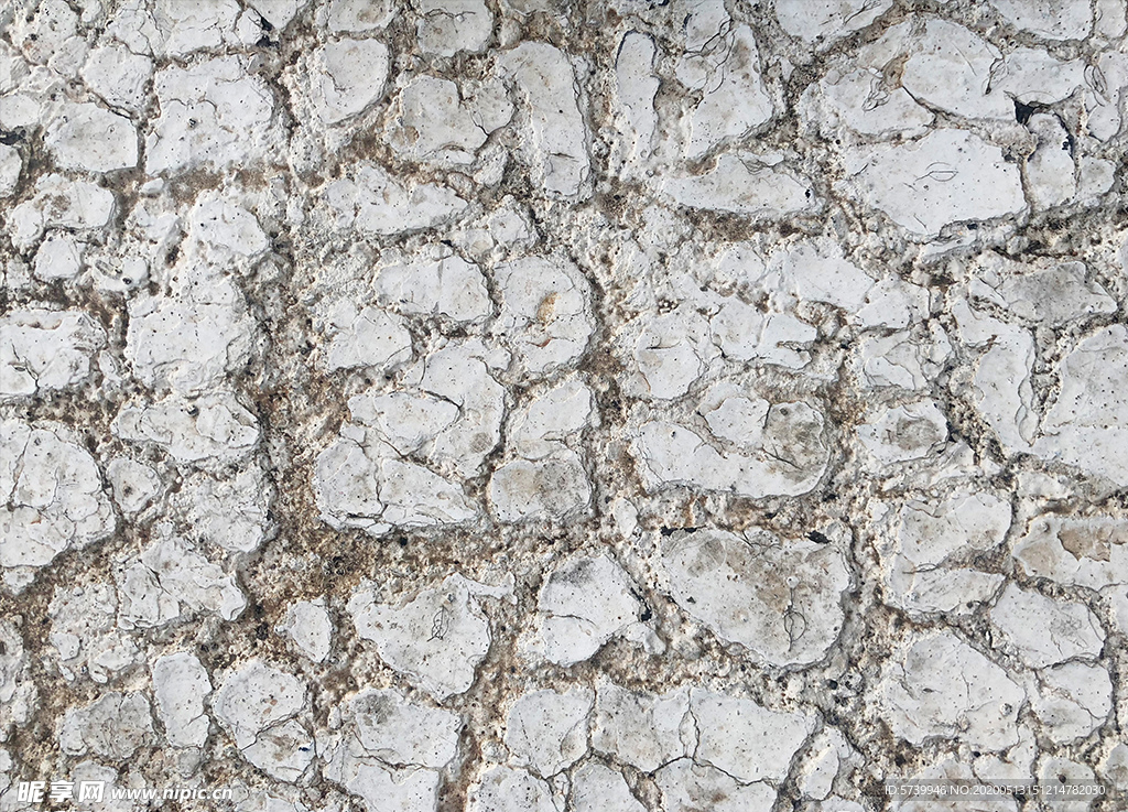 破损白色岩石裂痕纹理图片素材