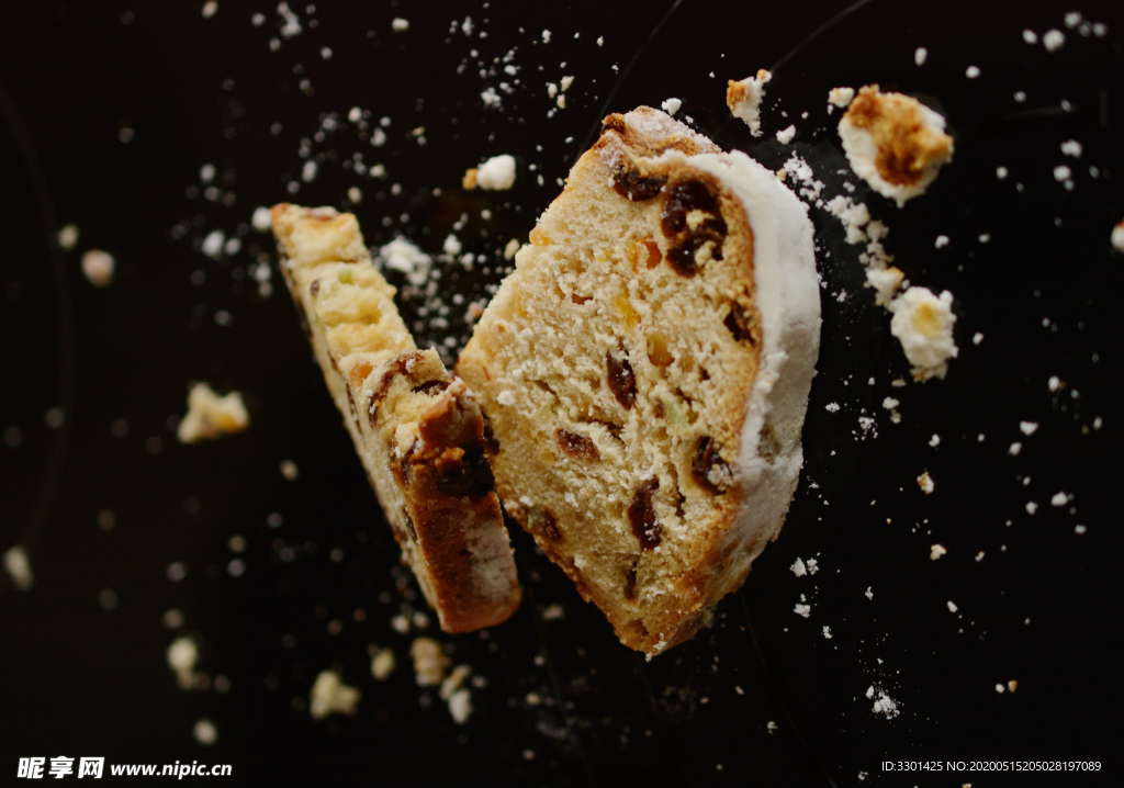 面包片特写