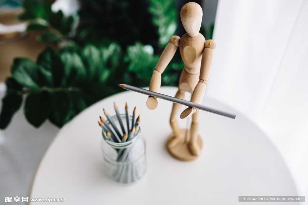 桌面木偶摆设