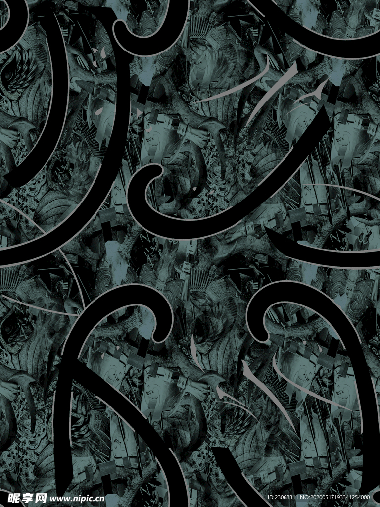 大牌抽象男装 复古