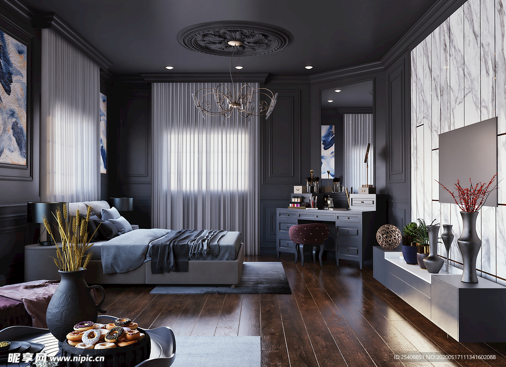 卧室 客厅 厨房 书房 效果图