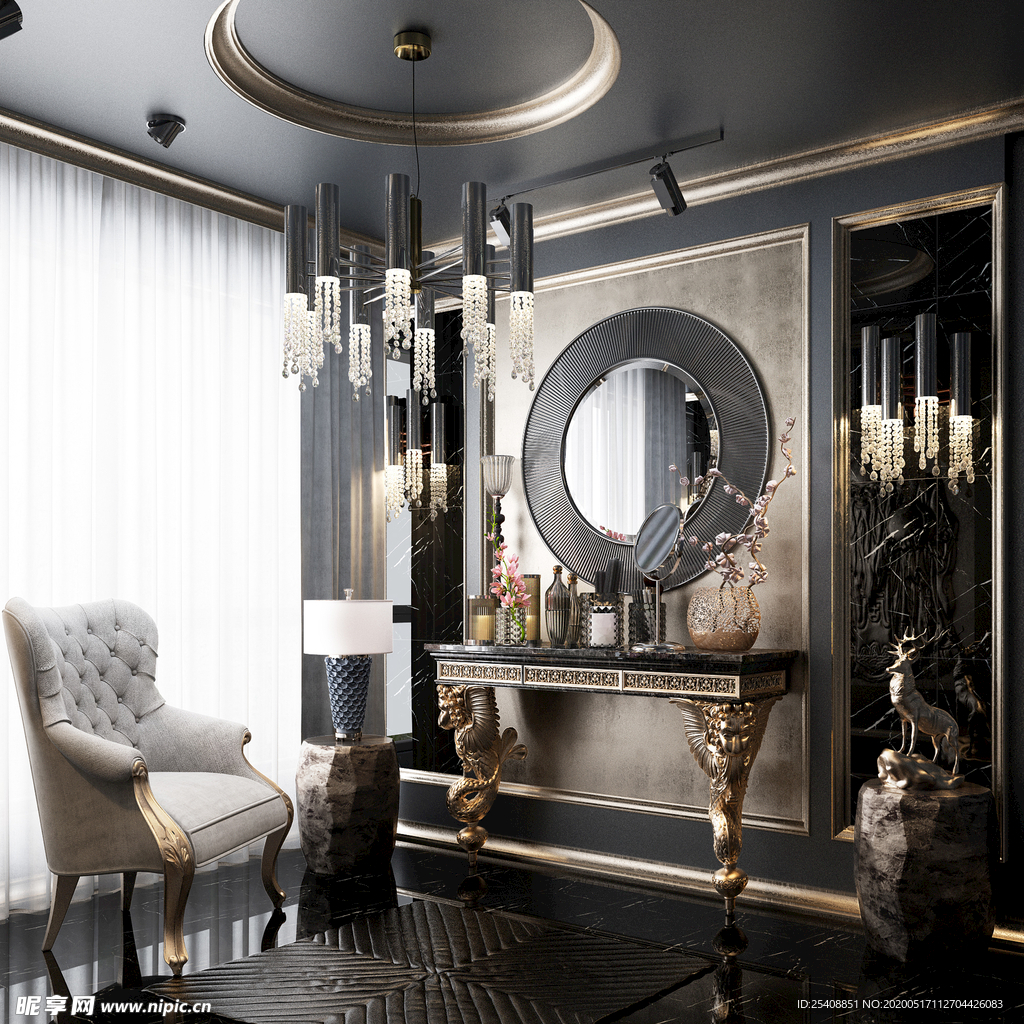 卧室 客厅 厨房 书房 效果图