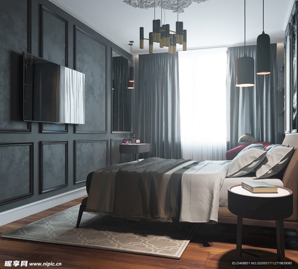 卧室 客厅 厨房 书房 效果图