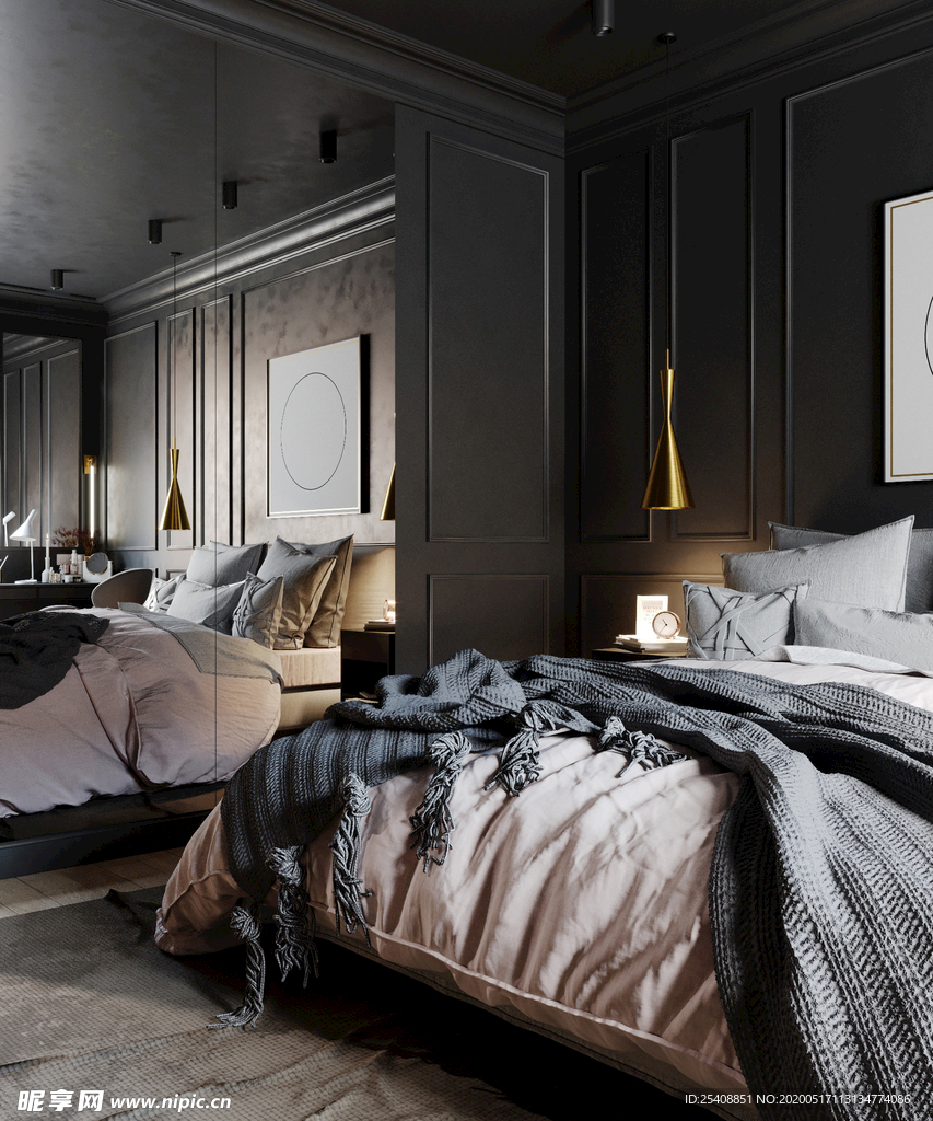 卧室 客厅 厨房 书房 效果图