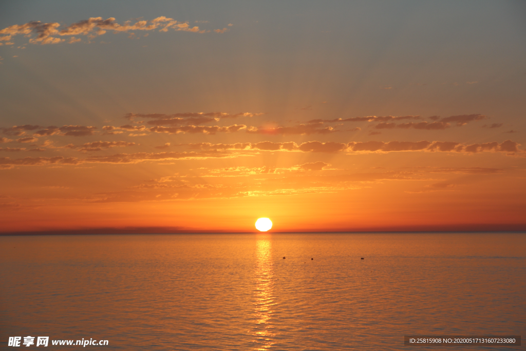 日出旭日唯美图片