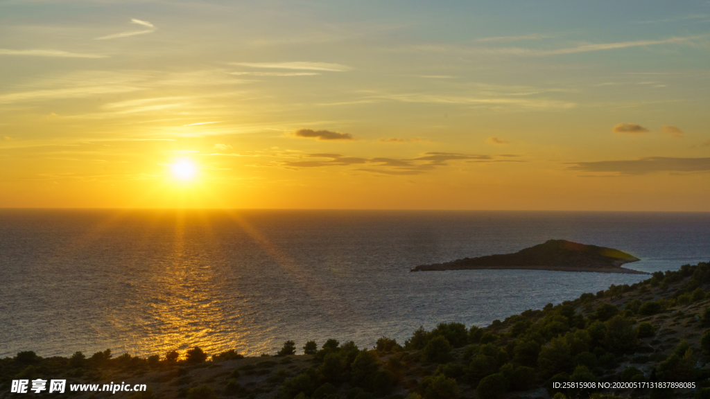 日出旭日唯美图片