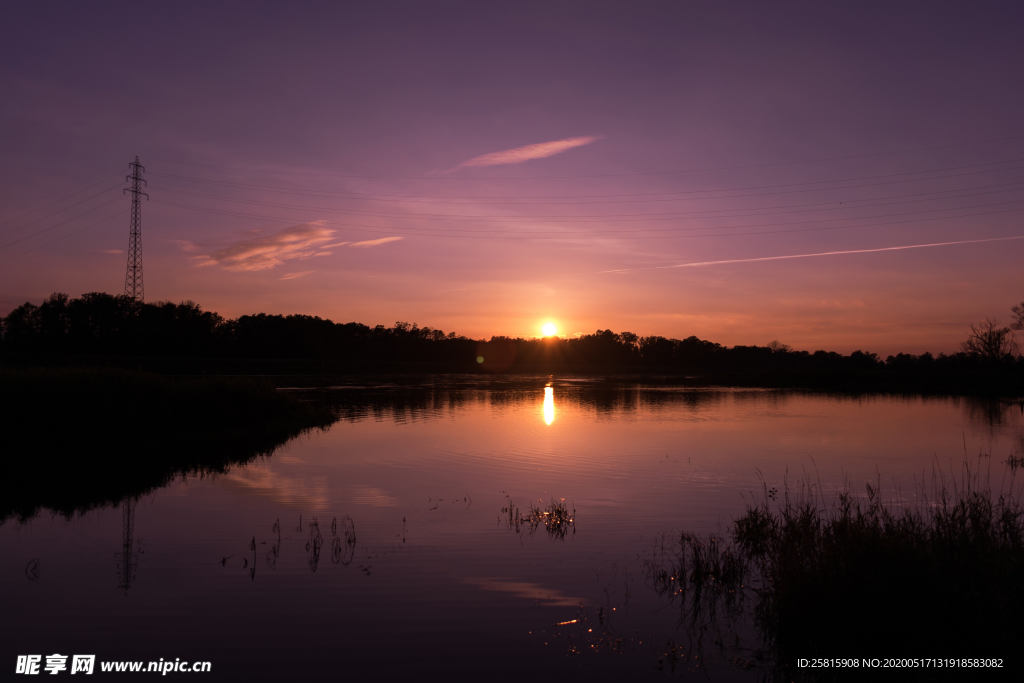 日出旭日唯美图片