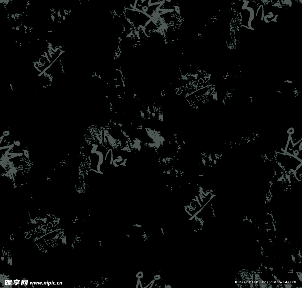 男装抽象泥点字母