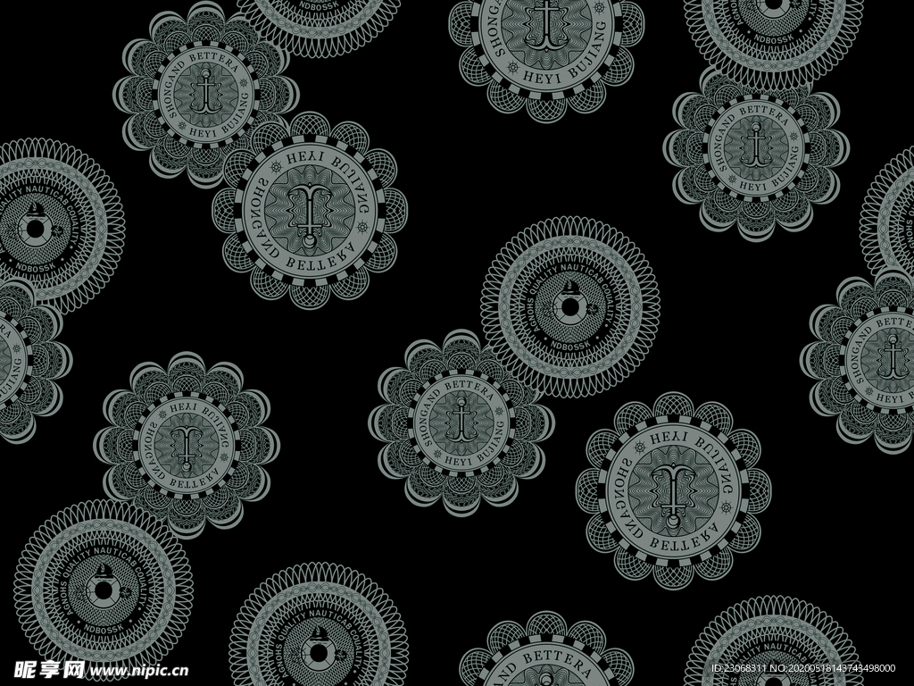 抽象男装线条圆