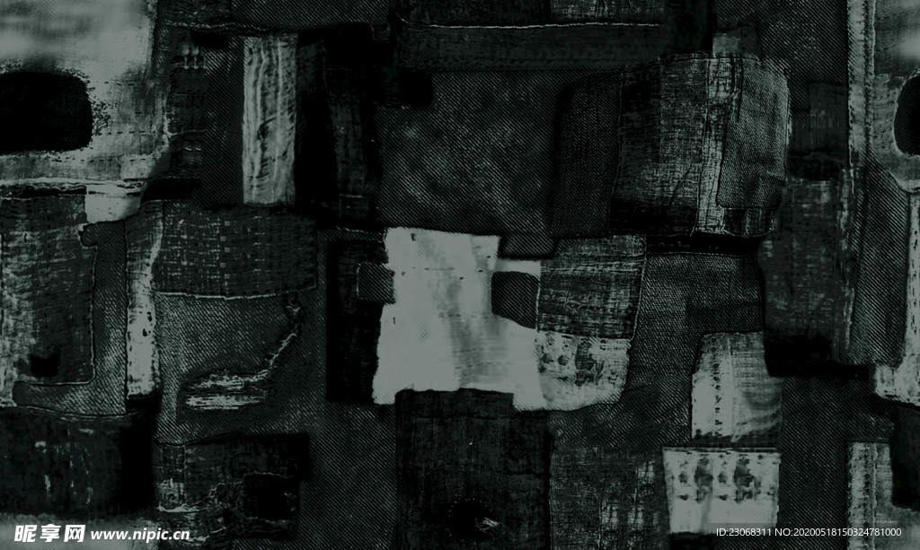 抽象男装牛仔纹