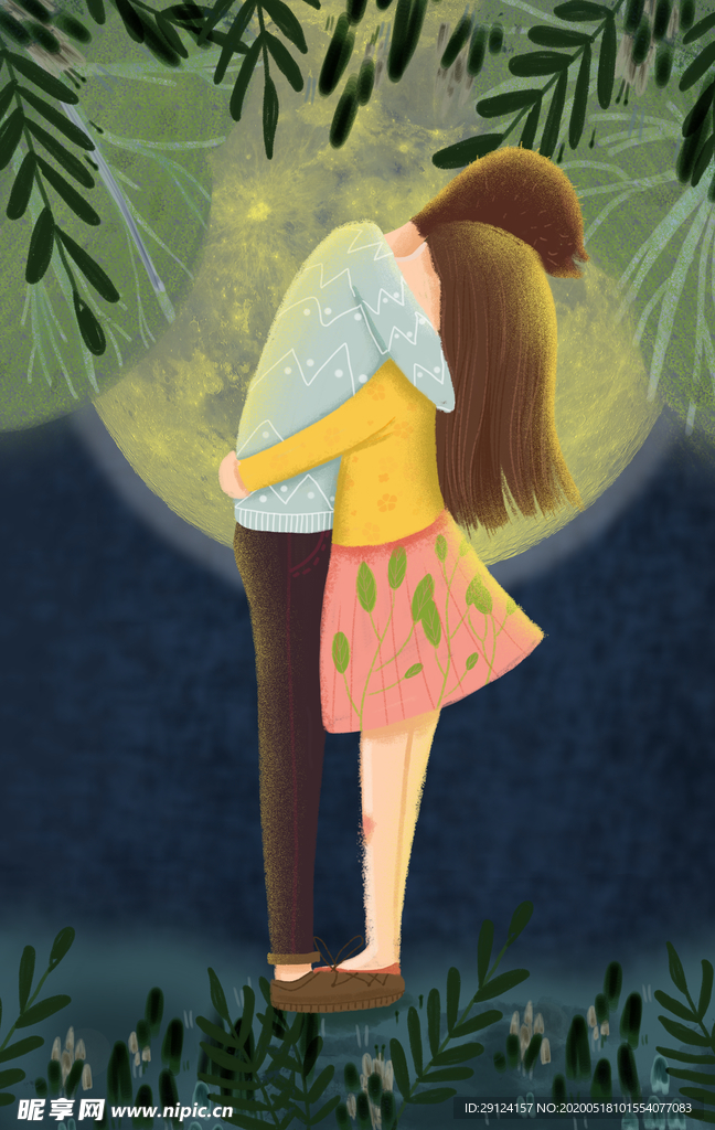 情侣插画