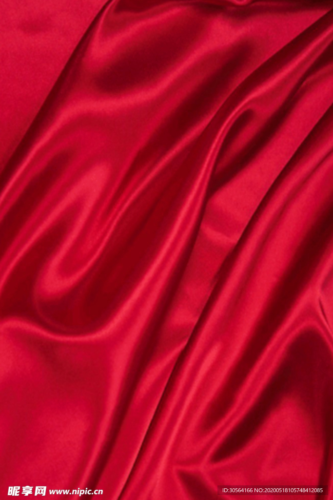 红色绸缎丝绸高端背景素材
