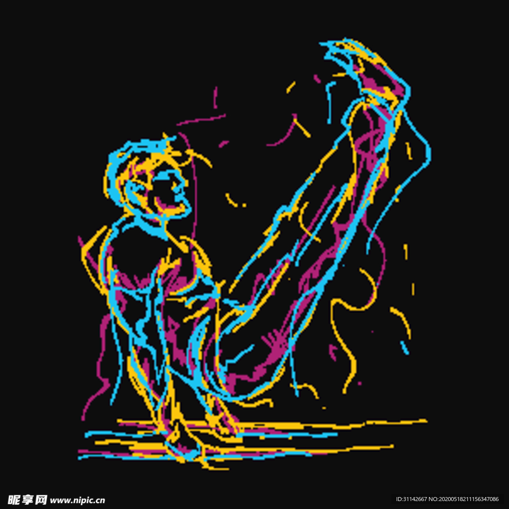 体操运动简笔画