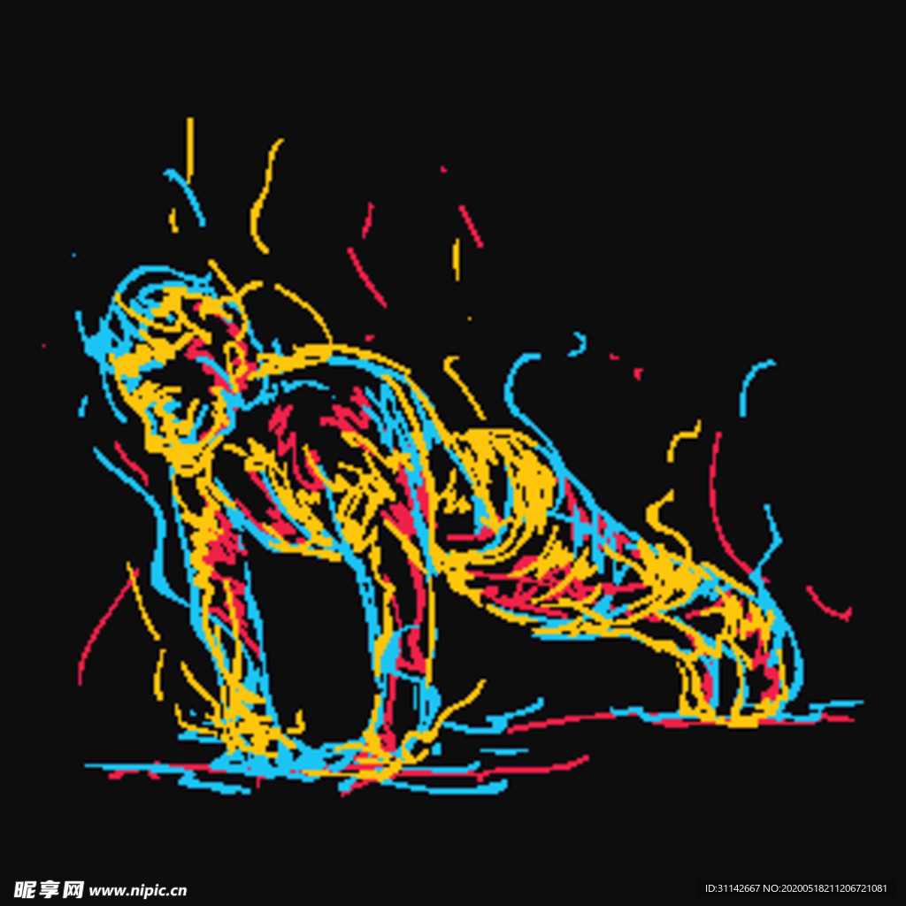 体操运动简笔画