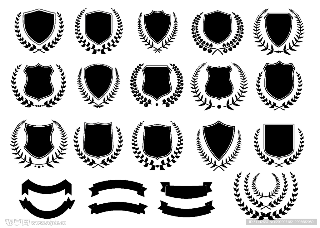 徽标环纹素材合集