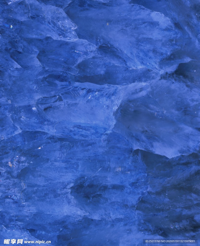 冰蓝色纹理冰层背景图