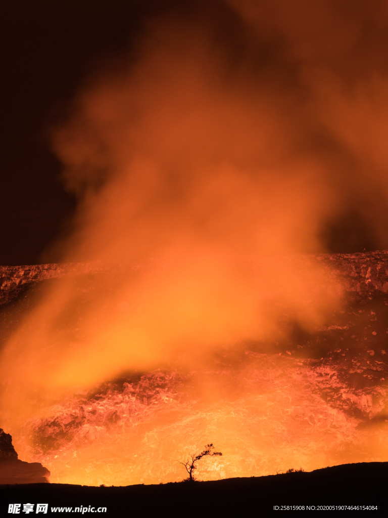 火山熔岩熔浆图片