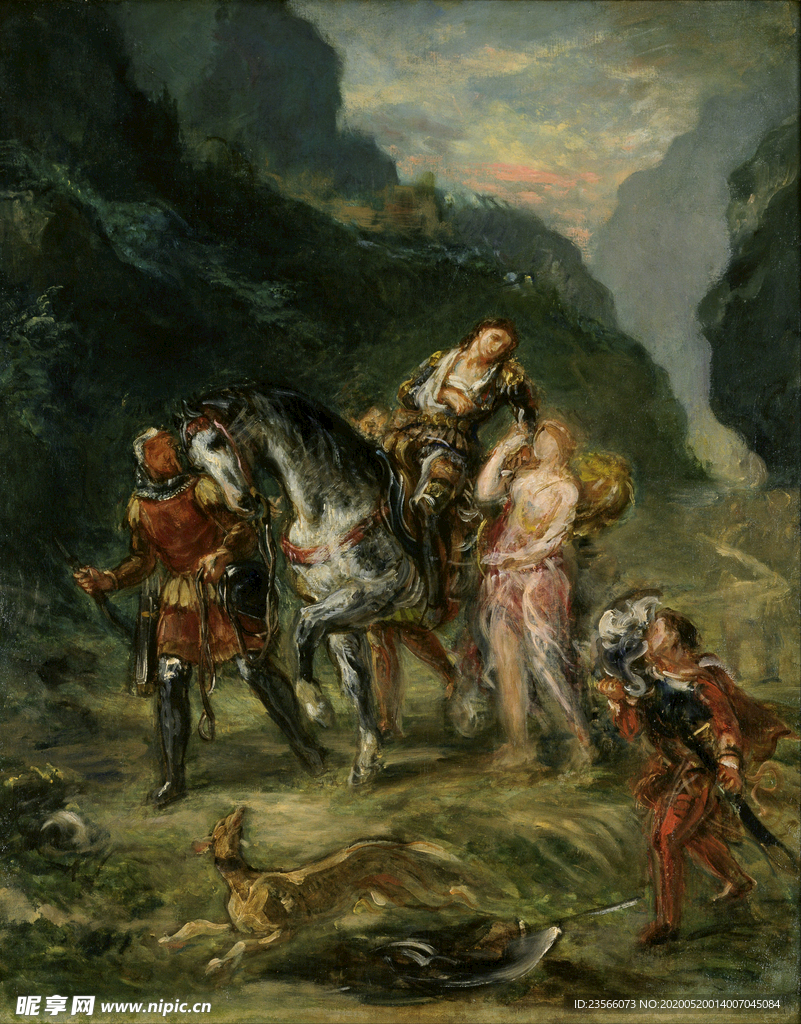 古典风格油画图案