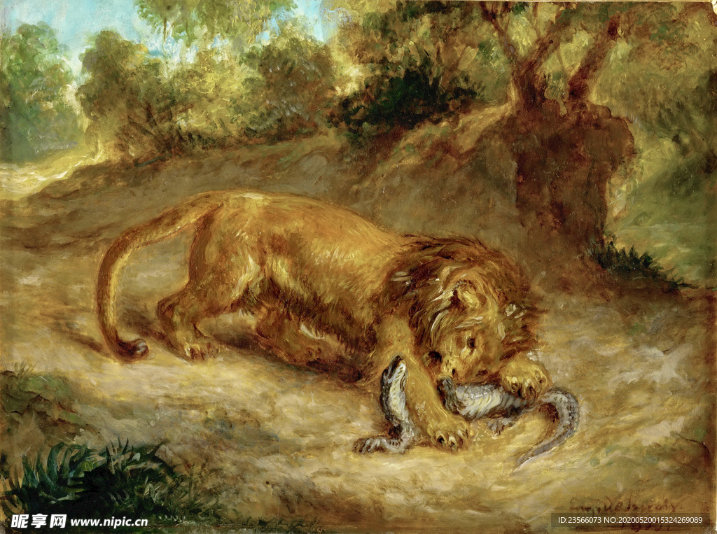 古典风格油画图案