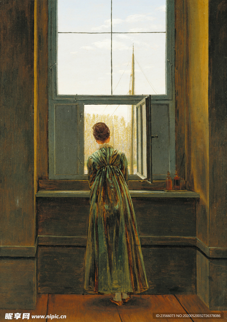 暗色风格古典风景油画