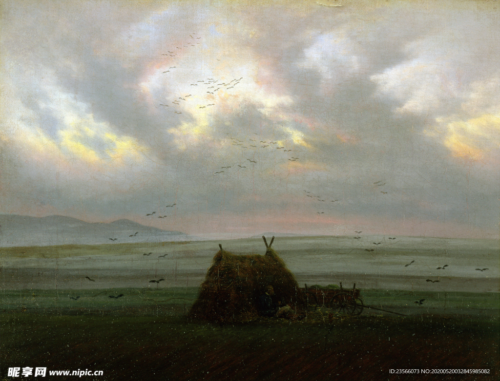 暗色风格古典油画