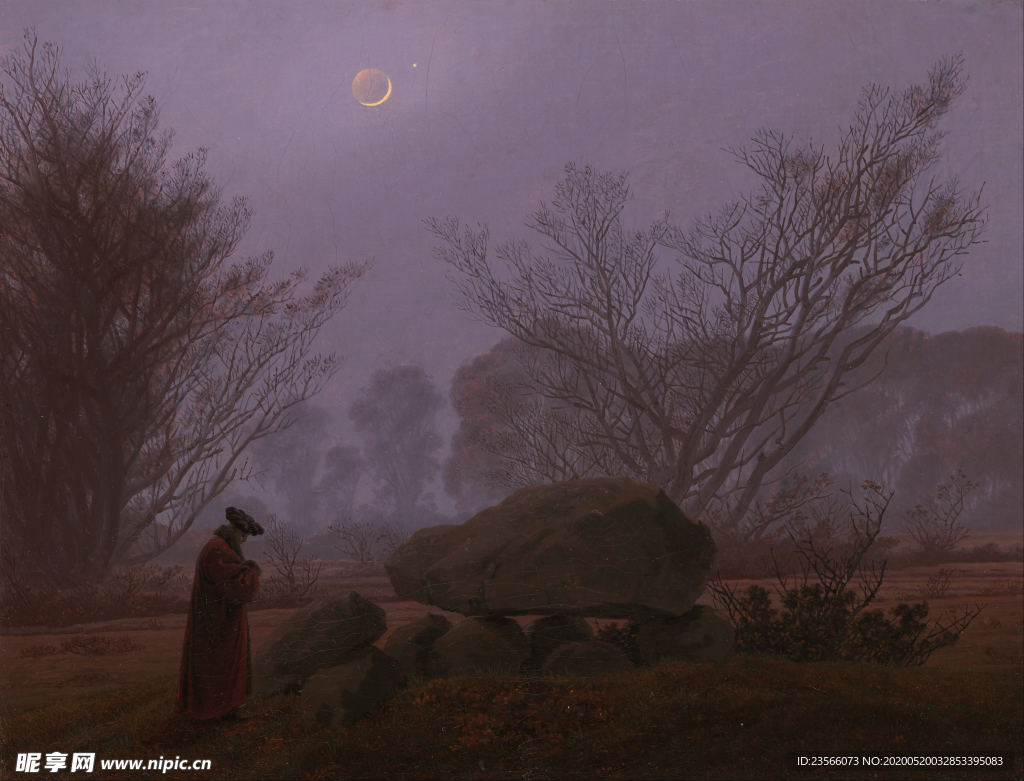 暗色风格古典油画