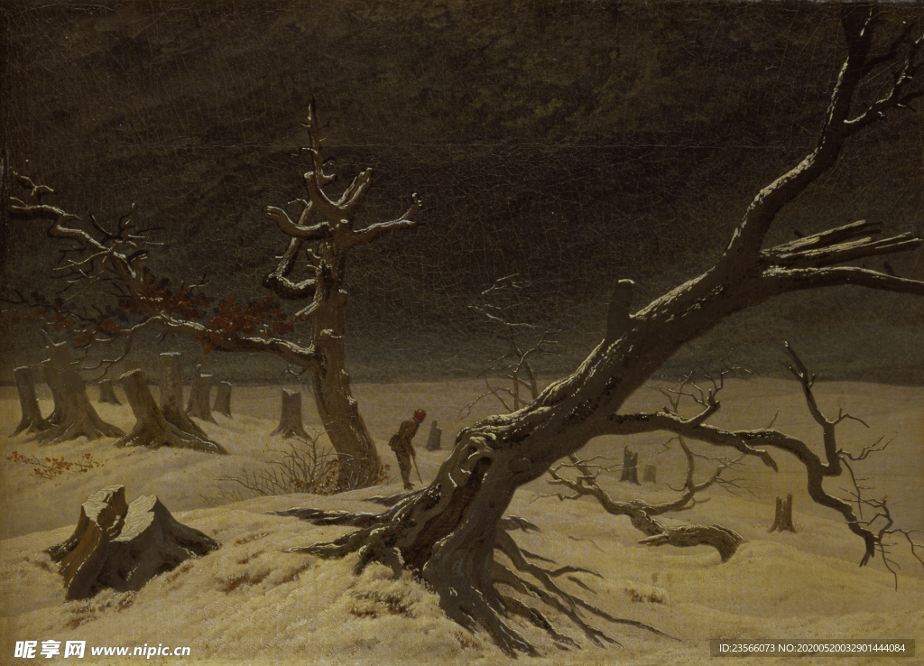 暗色风格古典油画