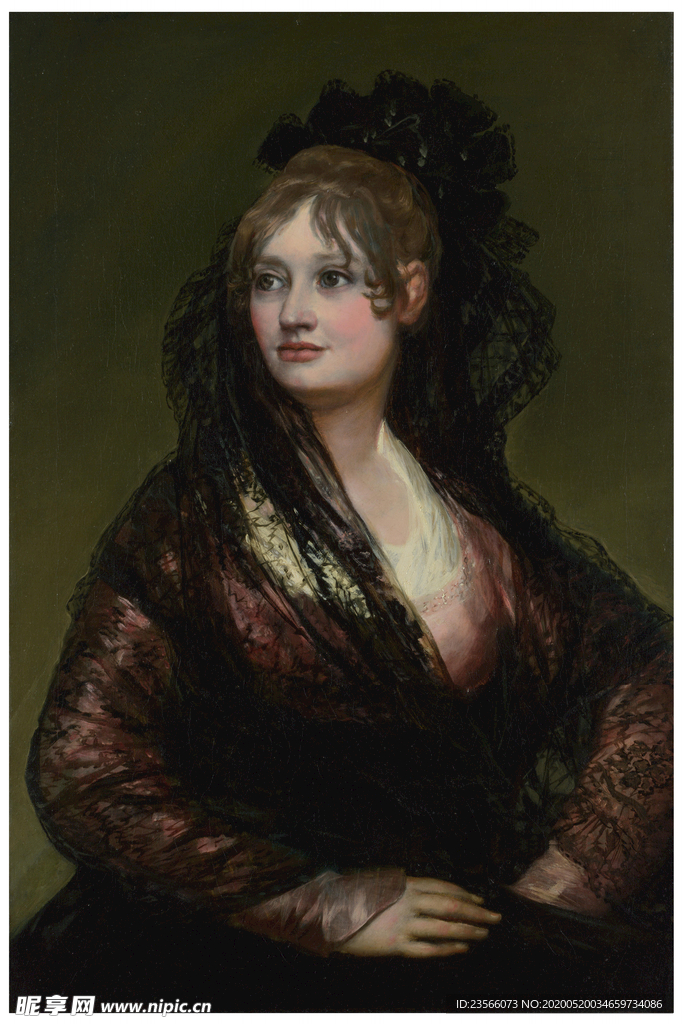 欧式古典人物油画作品