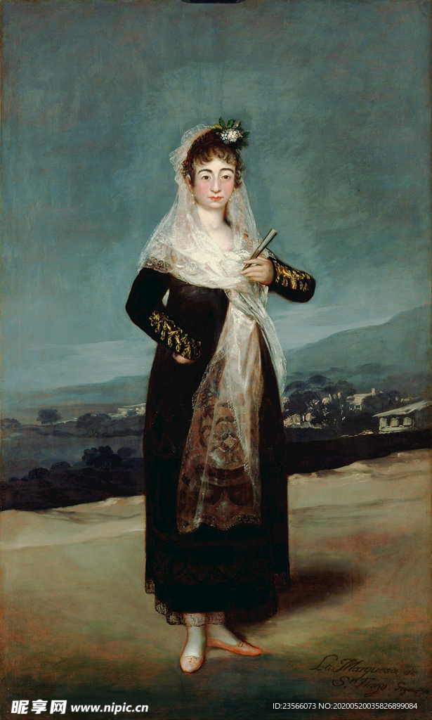 欧式古典人物油画作品