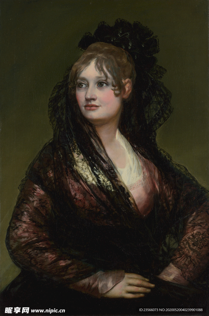 欧式古典人物油画作品