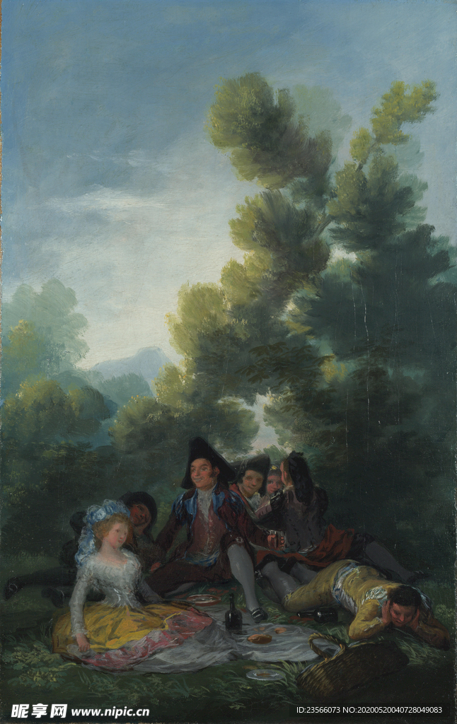 欧式古典人物油画作品