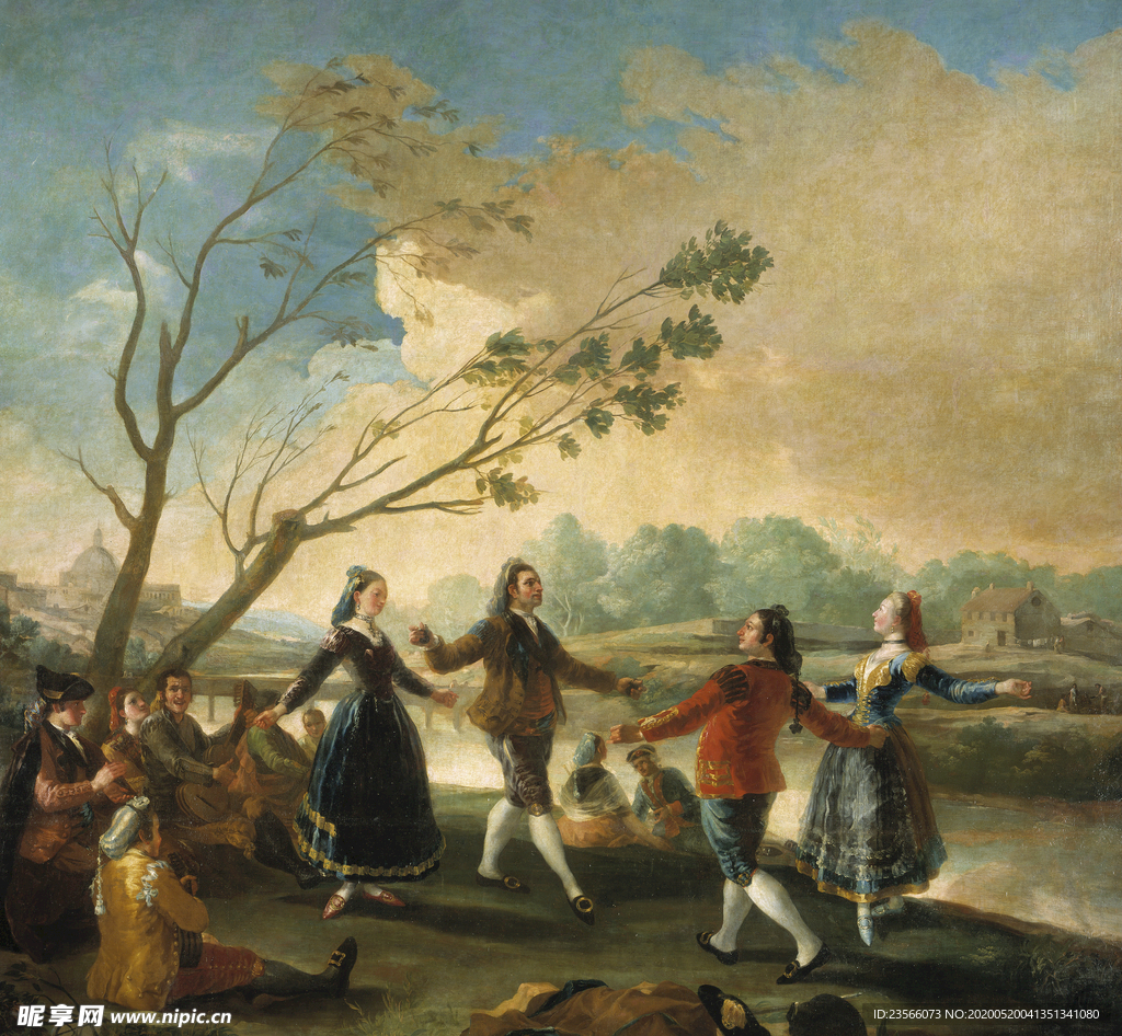 欧式古典人物油画作品