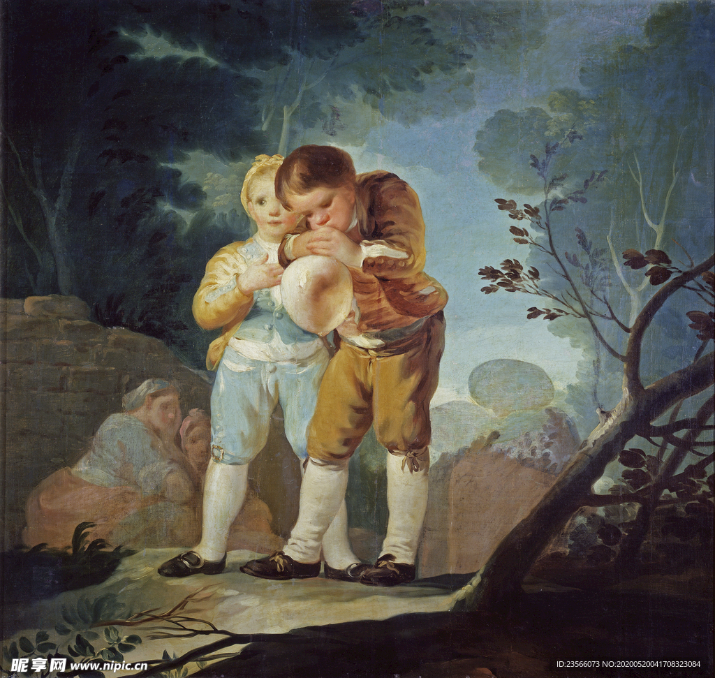 欧式古典人物油画作品