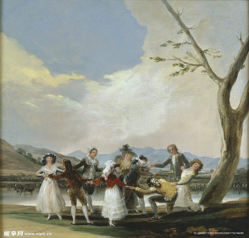 欧式古典人物油画作品