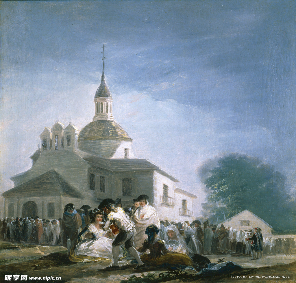 欧式古典人物油画作品