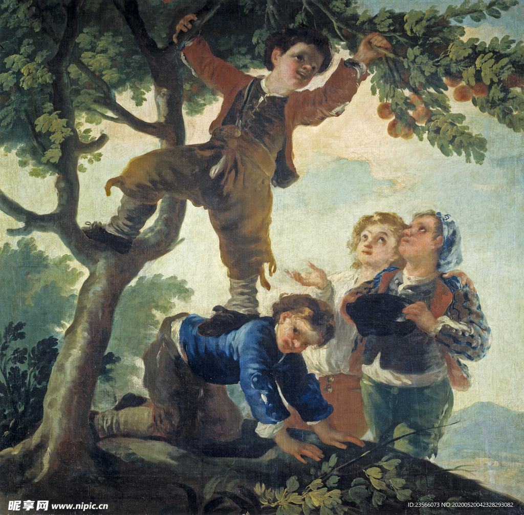 欧式古典人物油画作品