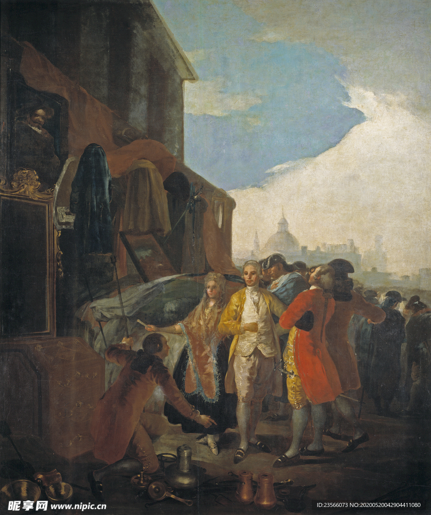 欧式古典人物油画作品