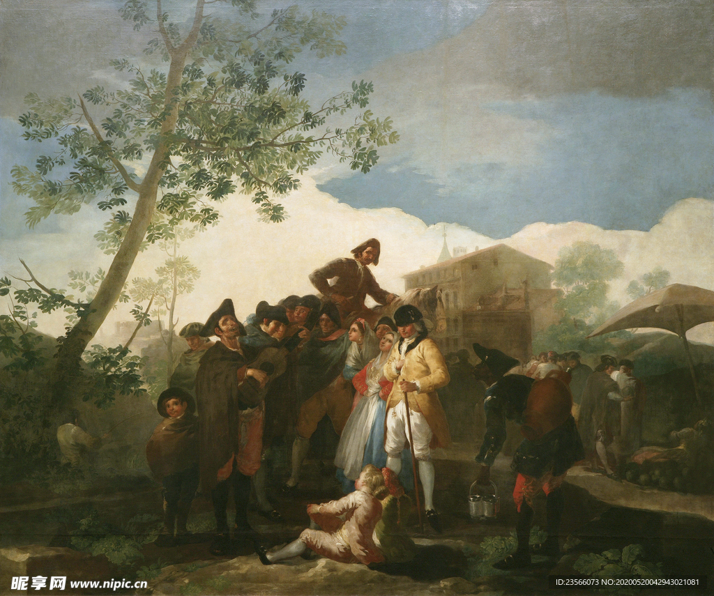 欧式古典人物油画作品