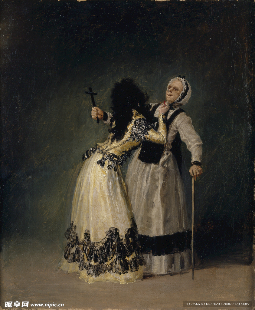 欧式古典人物油画作品