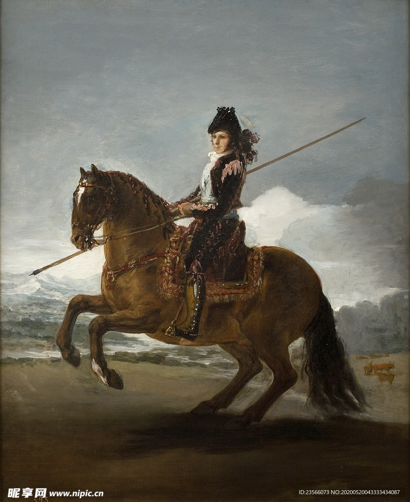 欧式古典人物油画作品