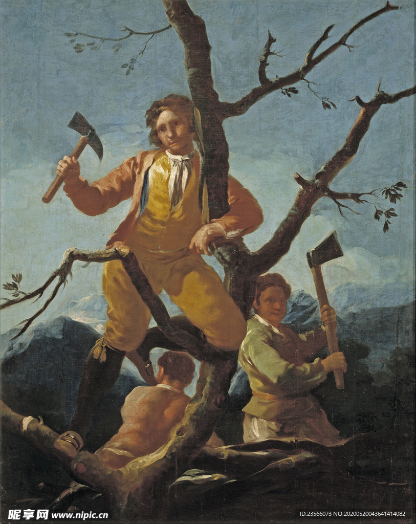 欧式古典人物油画作品