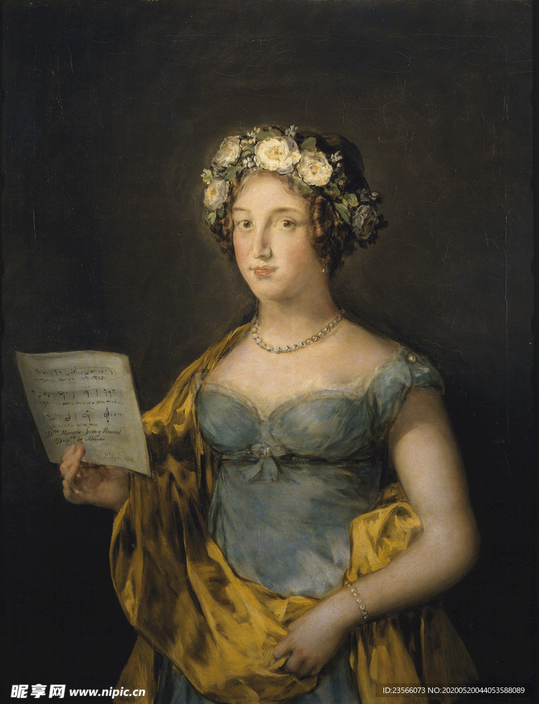 欧式古典人物油画作品