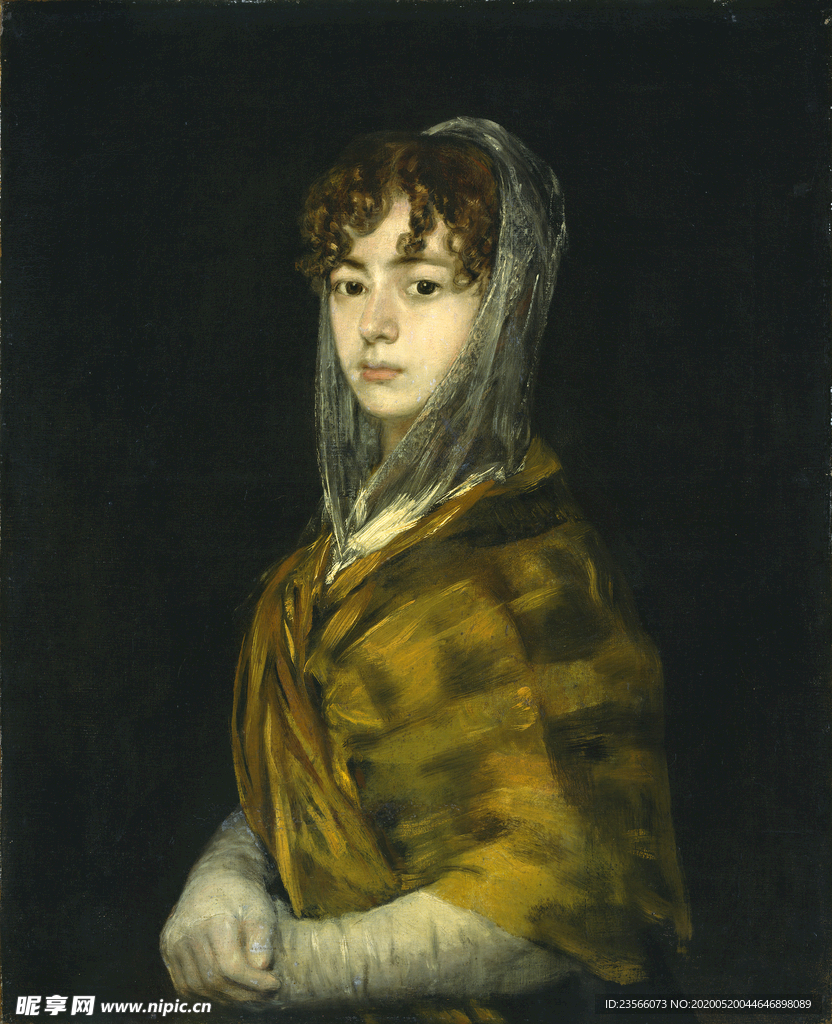 欧式古典人物油画作品