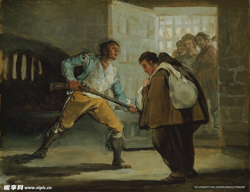 欧式古典人物油画作品