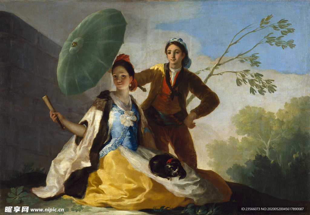 欧式古典人物油画作品