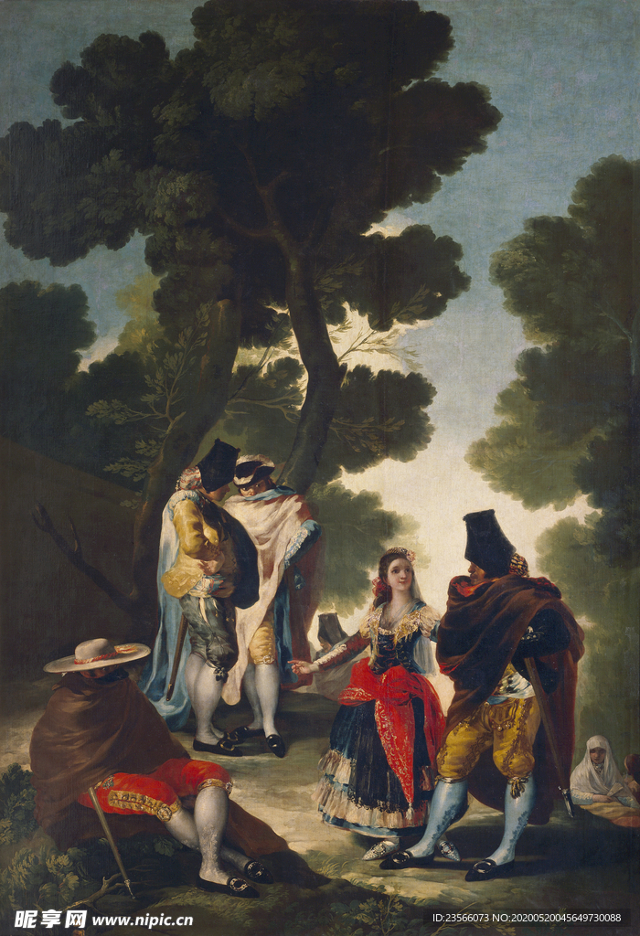 欧式古典人物油画作品