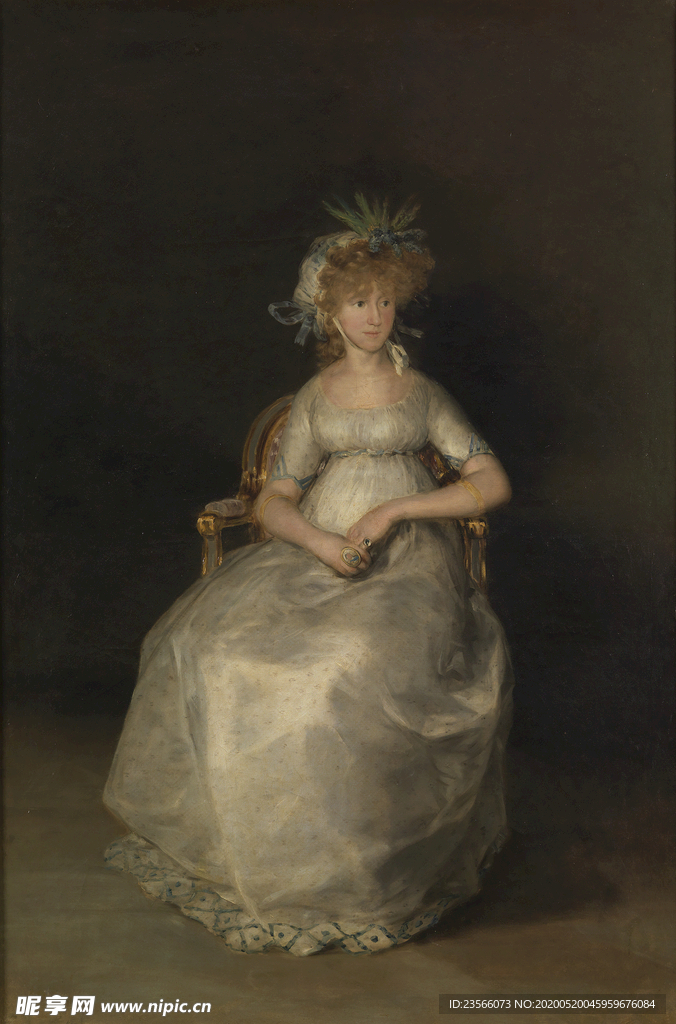 欧式古典人物油画作品