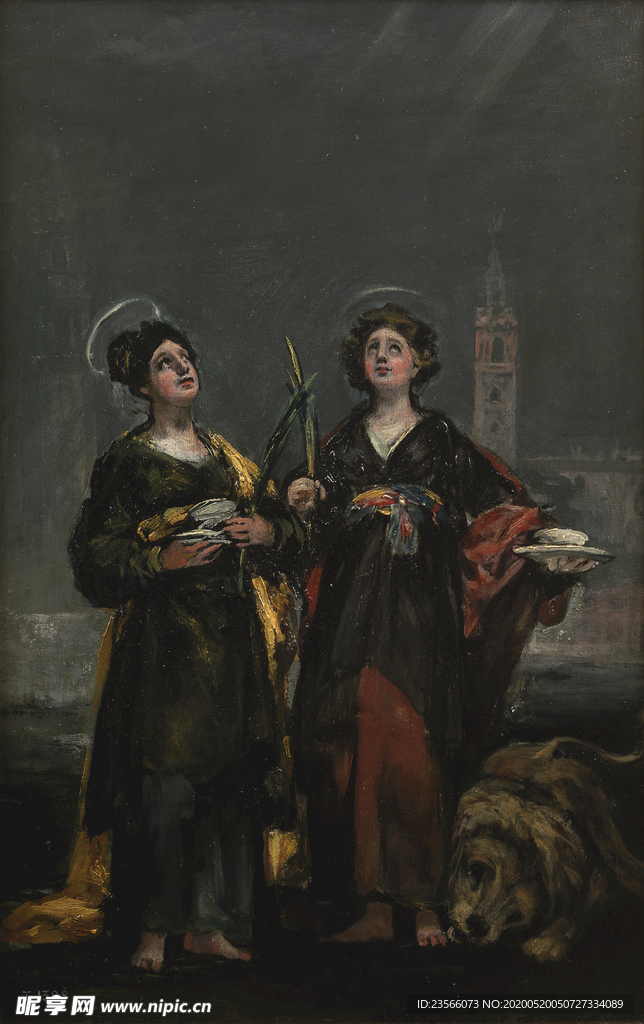 欧式古典油画作品