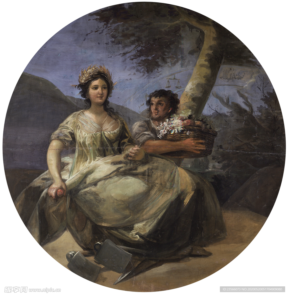 欧式古典油画作品