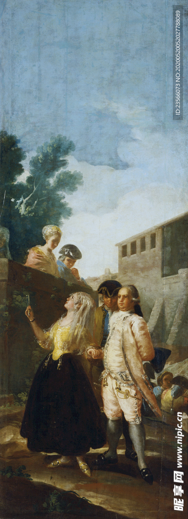 欧式古典人物油画作品